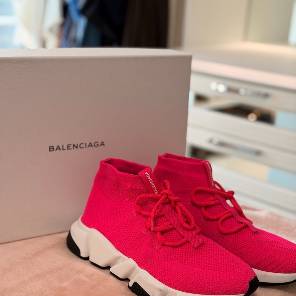 Balenciaga Neon Pink Sneakers